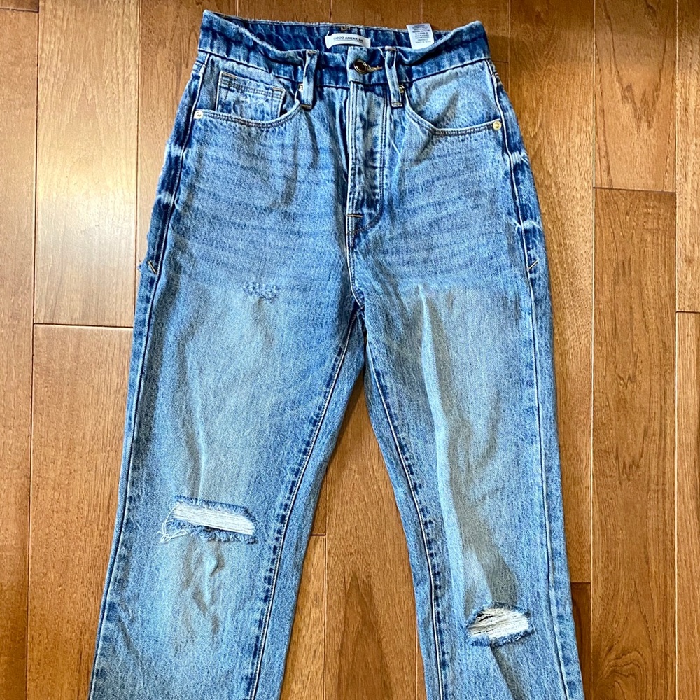 Good American Good Boy Ripped Jeans